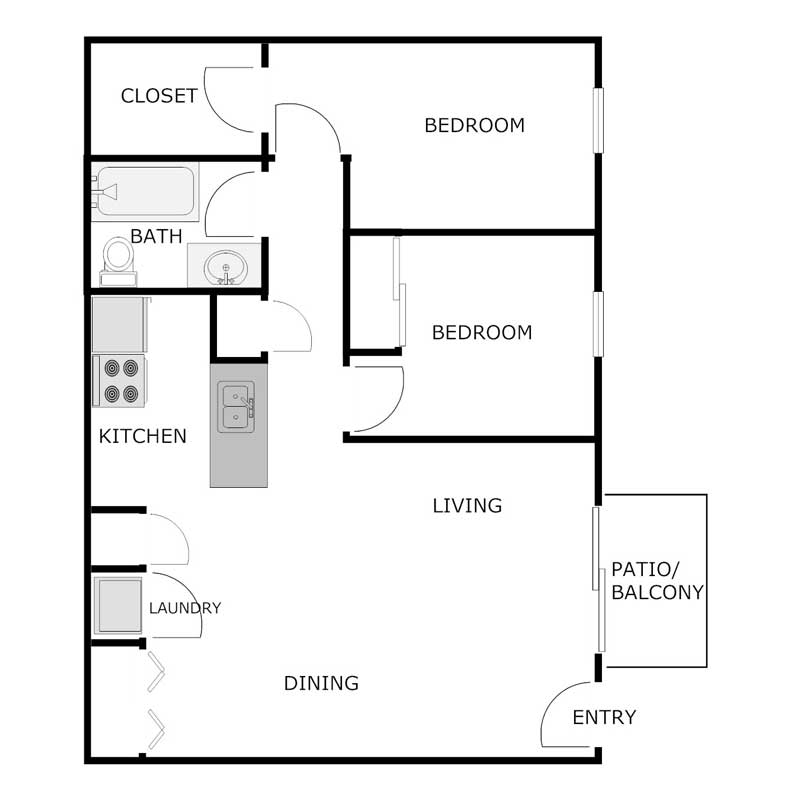 Floor Plans Kingston Ridge Apartments Gosport, IN A PRE/3 Property